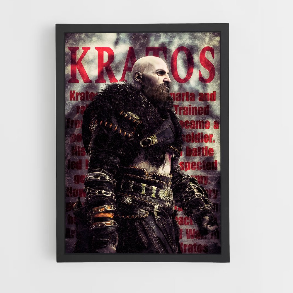 Poster Kros : L'Ascension des Dieux – affiche God of War (vue 2)